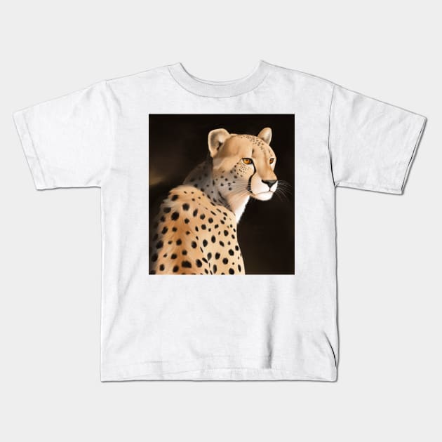 Cheetah Kids T-Shirt by Alayna Paquette